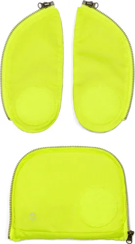 Ergobag Universal Sicherheitsset Fluo LED Pack - Gelb - Sonstiger Schulbedarf mit 3-tlg. LED-Zubehör für mehr Sicherheit im Straßenverkehr, aufladbar und einfach zu befestigen