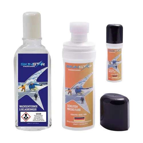 SkinStar Schlitten flüssig Wachs Speed Wax Rennrodel Wachsentferner Reiniger