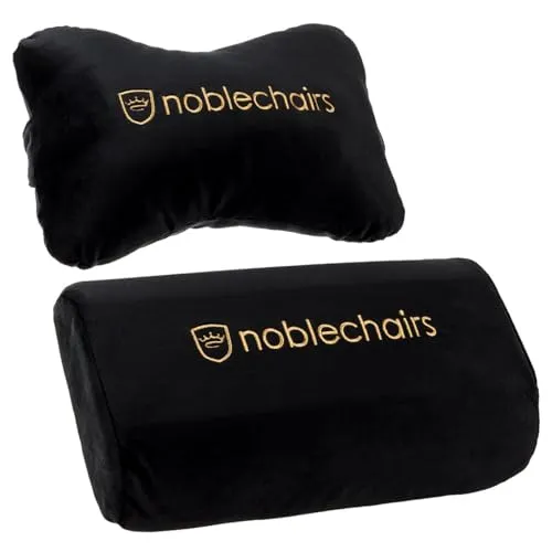 noblechairs Kissen-Set für Epic/ICON/Hero Gaming Stuhl Kissen - Schwarz/Gold
