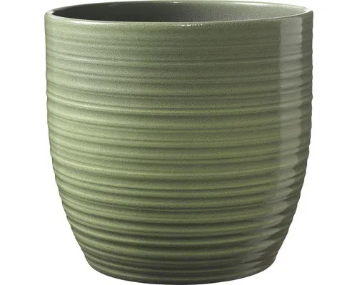 Blumentopf Soendgen Bergamo Keramik beschichtet Ø 13 cm H 12 cm blattgrün