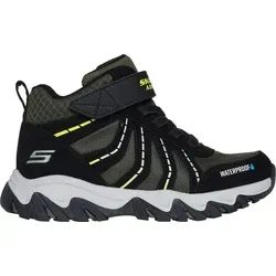 Skechers 406412L Schlupf-, Klett-, Reißverschlußstiefel J Gr.30, Schwarz - Wanderschuhe für Kinder, bequem und praktisch mit vielseitigen Verschlussmöglichkeiten für einfaches An- und Ausziehen.