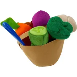 Obst- & Gemüsekorb Plüsch Spielset Zubehör Kinderküche ab 18 Monaten