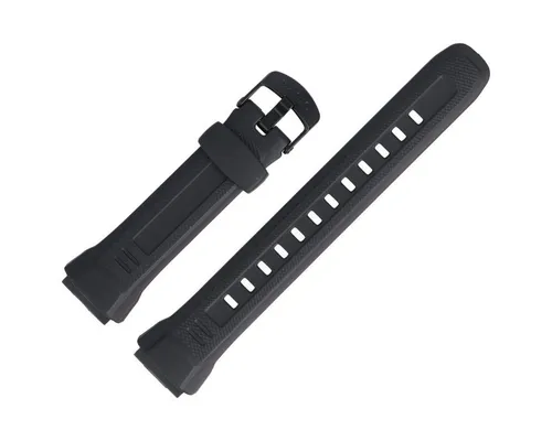 CASIO Uhrenarmband 18mm Kunststoff Schwarz WV-58