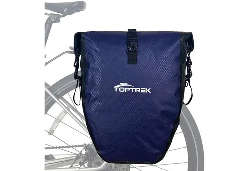 Fahrradtasche Gepäckträger Wasserdicht 23-28L Blau und Schwarz