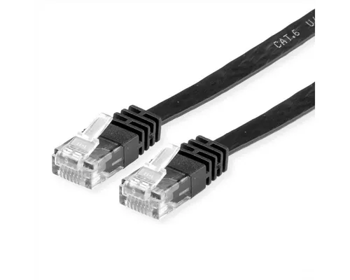 VALUE Patchkabel Cat.6 (Class E) UTP, extra-flach LAN-Kabel, RJ-45 Männlich (Stecker), RJ-45 Männlich (Stecker) (100.0 cm)