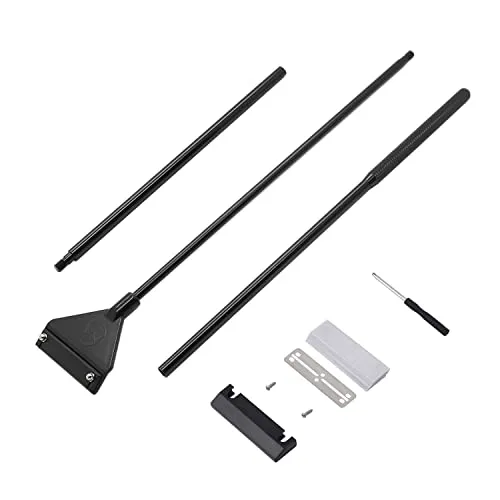 Boclay Aquarien Scheibenreiniger 90 cm Aluminiumlegierung Klingenreiniger für Aquariumscheiben Aquarium Algen Schaber, mit 6.2 cm Extra Breit Auswechselbaren Klingen