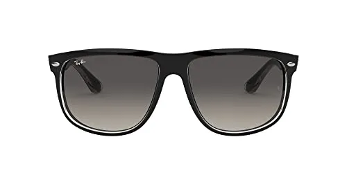 Ray-Ban RB4147 Sonnenbrille, Top black on trasparent/Grey gradient azure