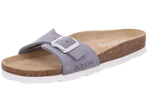 Rohde Pantolette mit Keilabsatz und Softfußbett - Pantoletten mit vorgeformtem Softfußbett für optimalen Komfort, ideal für den Sommer und perfekt für entspannte Tage.