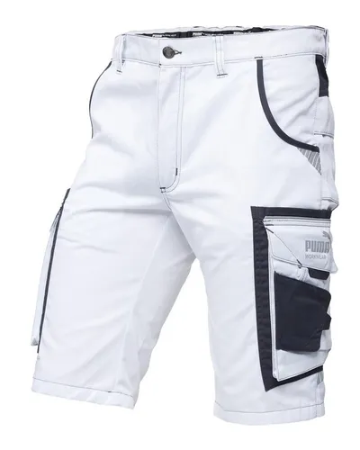 PUMA Workwear Arbeitsshorts PRECISION X - Bequeme Herren Arbeitskleidung mit Reflektoren und praktischen Taschen - Robuste Arbeitsshorts für Herren aus einem flexiblen Materialmix, ausgestattet mit praktischen Taschen und Reflektoren für erhöhte Sichtbarkeit. Ideal für den professionellen Einsatz.