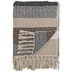 Bloomingville Hochwertige Tagesdecke 160 x 130 cm - Bettdecken – Kuschelige Decke aus recycelter Baumwolle, ideal für ganzjährige Gemütlichkeit und pflegeleicht für den Alltag.