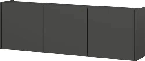 Germania Mehrzweckschrank 138 cm x 45 cm x 25 cm Graphit - Bürostühle: Moderner Mehrzweckschrank mit kratzfester Oberfläche, ideal für schmale Flure und hängende Montage. Verfügt über verstellbare Einlegeböden und sanft schließende Türen.