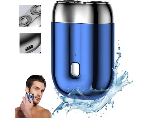 Novzep Elektrorasierer Rasierer Herren Elektrisch,Barttrimmer Rotierender, Schnelles Aufladen