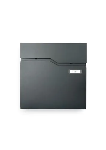 KTC Home Premium Briefkasten Postlux 4.0 Anthrazit mit Namensschild - Stylischer Briefkasten in Anthrazit, witterungsbeständig und pulverbeschichtet. Ideal für sicheren Postempfang mit großem Fassungsvermögen und einfacher Montage.
