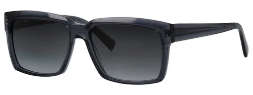 Marc O'Polo Eyewear 506224 Herren-Sonnenbrille - Sonnenbrille für Herren mit eckigem Vollrand-Design, blauem Kunststoff-Gestell und grauen Gläsern für stilvollen UV-Schutz.