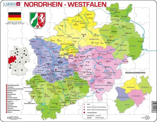 Larsen Nordrhein-Westfalen Politisch (70 Teile) (6300.106068)