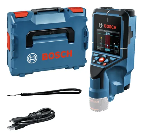 Bosch Professional Digitaler Wandscanner D-Tect 200 C - Ortungsgerät mit max. Ortungstiefe von 200 mm, ideal für präzise Materialortung in Wänden und Böden.