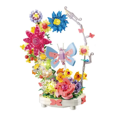 Esun Blumen Bouquet Building Set 914 Stück