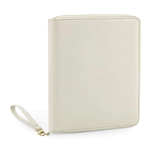 BagBase BG756 Boutique Travel/Tech Organiser - Oyster - Kofferorganizer aus Kunstleder in Saffiano-Optik, multifunktional und ideal für iPad mini/Tablets mit 6 Kreditkartenfächern und Reißverschlusstasche.
