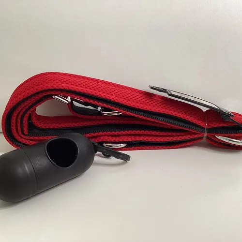S146 DDOXX Air Mesh Leash 200m Rot Leine Hundeleine