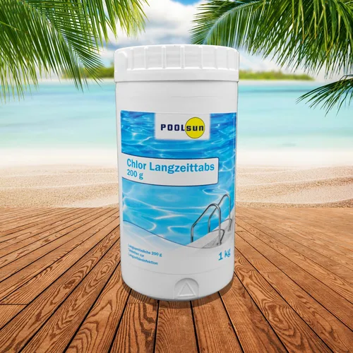 PoolSun Chlor Tabletten 1kg schnell löslich Desinfektion Wasserpflege Schwimmbad