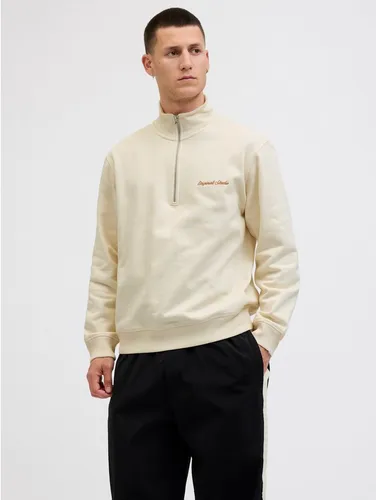 JACK & JONES Jornorrebro Emb Sweat High Neck Sn - Sweatshirts für Herren, lockere Passform mit hohem Kragen für optimalen Komfort und stilvolles Design