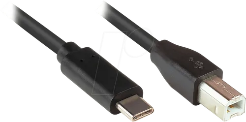 GC 2510-CB050 - USB 2.0 Kabel, C Stecker auf B Stecker, 5 m