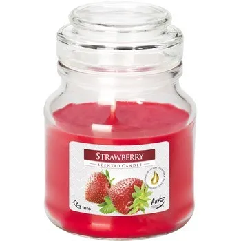 Bispol Kleine Duftkerze im Glas Erdbeere 28H (Snd71-73)