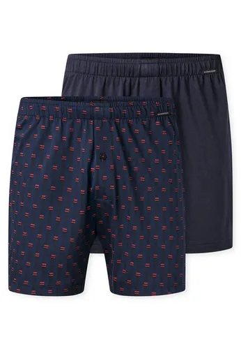 Schiesser Herren 2 Pack Boxershorts - Bequeme Jerseyboxer im Multipack - Herren-Boxershorts aus weichem Single-Jersey mit elastischem Mehrnadelbund, ideal für den täglichen Komfort.