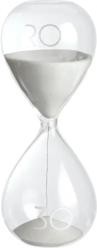 20QTHIRTY Mascagni Sanduhr 19 cm weiß 30 Minuten von MASCAGNI