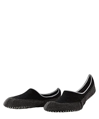 Falke Cosyshoe Hausschuhe - Wärmende Merinowolle, Schwarz, Herren - Bequeme Hausschuhe aus 90% Merinowolle mit rutschhemmendem Noppendruck für besten Halt. Ideal zum Entspannen und Wohlfühlen – perfekt für Zuhause!