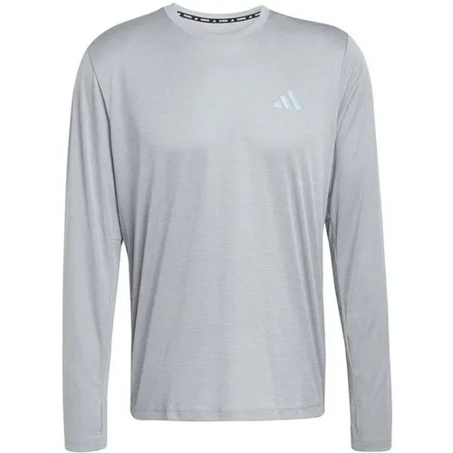 adidas Men's adi365 Running Essentials Langarmshirt - Bequemes Langarmshirt mit Rundhalsausschnitt, aus 100 % recyceltem Polyester, ideal für aktive Läufer mit CLIMACOOL Technologie für optimale Belüftung.