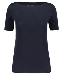 Marc O'Polo Damen T-Shirt XL - Shirts & Tops: Weiches Baumwoll-Jersey mit raffinierter Flammgarn-Optik für einen lässigen Look und hohen Tragekomfort.