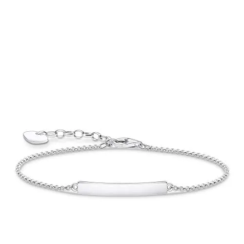 THOMAS SABO Damen Armband 925 Sterlingsilber A1974-001-21-L19V - Elegantes Damenarmband aus 925 Sterlingsilber, mit feinem Design und längenverstellbar durch 3 cm Verlängerungskette – perfekt für jeden Anlass.