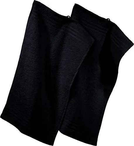 REDBEST Gästetuch New York 2er- Pack schwarz Größe 30x50 cm - leichte, weiche Qualität, saugstark, sehr strapazierfähig, 100% Baumwolle
