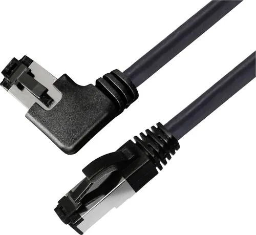 BKL Electronic 144032 RJ45 Patchkabel CAT 8.1 S/FTP 3m Schwarz Halogenfrei 1St.