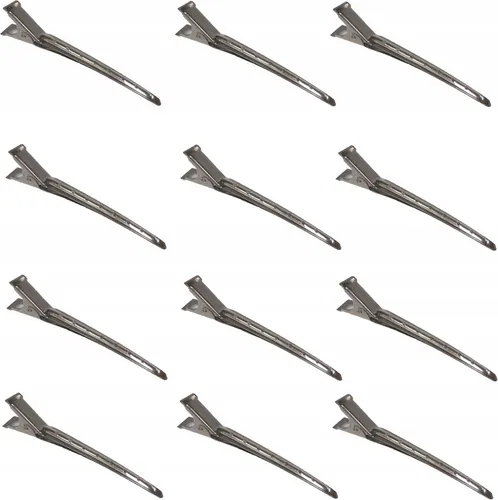 PONIK'S Friseur-Haarspangen aus Metall, 12 Stück – BKL030 in schwarz von Poniks