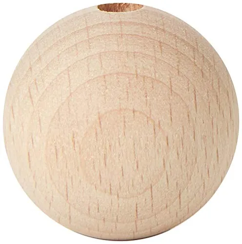 Rohholzkugel Holzkugel Kugel Holz Buche durchbohrt Ø 25 mm ø 6 mm 4 Stück