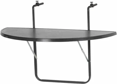 Hochwertiger Balkonhängetisch in Anthrazit – 100x68x50 cm