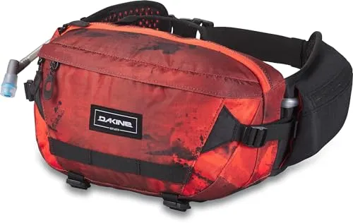 Dakine Hot Laps 5L Bike Waist Bag - Flare Acid Wash - Gürteltaschen mit 2L Dakine x Hydrapak Lumbalreservoir und atmungsaktivem Air Flow-Rückenpanel für optimalen Komfort beim Radfahren.