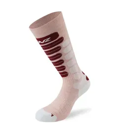 Lenz Skiing 2.0 Kinder Socken, weiss-pink, Größe 24 25 26