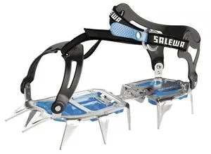 Salewa Alpinist Aluminium Wandersteigeisen, Blau - Aktiver Kletterschutz: Leichtes Aluminiumsteigeisen für hochalpines Tourengehen, ideal für Sommer und Winter, mit anpassbarem Körbchen für optimalen Komfort.