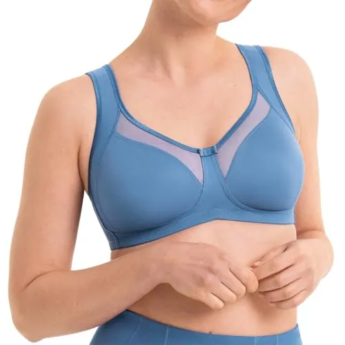 Anita Bügelloser BH Clara - Bequemer Komfort ohne Bügel - Funktionsunterwäsche mit semitransparenter Voile-Blende, ideal für großen Größen. Der anatomisch geformte Schnitt sorgt für optimalen Halt und ein angenehmes Tragegefühl.