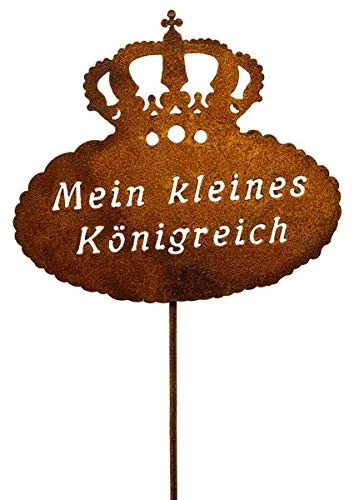 Manufaktur Lichtbogen Rost Gartenstecker Mein kleines Königreich