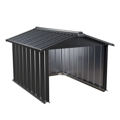 Juskys Metall Mähroboter Garage mit Satteldach - 86x98x63 cm, witterungsbeständig und langlebig, idealer Schutz für Rasenmäher