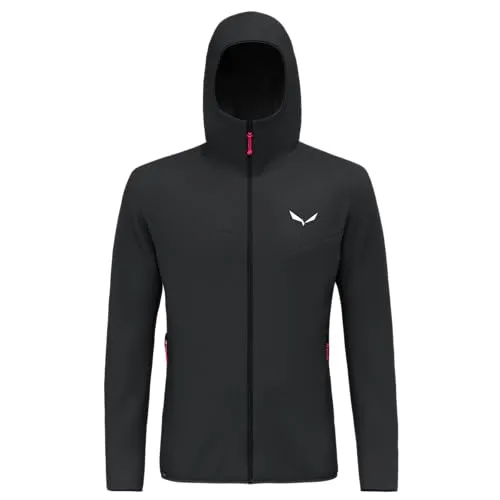 Salewa Puez Waffle Hybrid Polarlite Herren Sweater - Schwarz - S - Funktionsjacke aus leichtem Polarlite-Material, bietet hervorragende Wärmeisolierung und Atmungsaktivität für Outdoor-Aktivitäten.