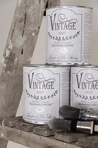 Jeanne d'Arc Living Primer&Sealer Vintage Paint 700ml - Hochwertige Grundierung für Möbel, sorgt für eine perfekte Haftung und ein gleichmäßiges Finish. Ideal für kreative Projekte und Renovierungen. 700ml für zahlreiche Anwendungen!  