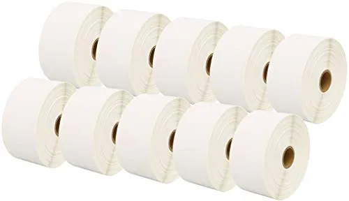 Rollen 52mm x 25mm Thermodirekt-Etiketten kompatibel für Zebra GK420d GK420t GC420d GX420d GX420t GC420t GX430t GT800 LP2844 TLP 2844 Citizen CL-S521 CL-S621 CL-S631 (2000 Etiketten pro Rolle) 10