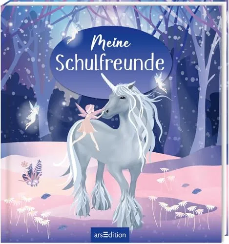 Meine Schulfreunde – Einhorn: Freundebuch für die Grundschule | Geschenk für den Schulanfang