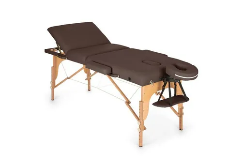 Klarfit MT 500 Massageliege - Klappbar mit Armlehnen & Kopfstütze - Massageliegen für entspannende Momente: Die Klarfit MT 500 bietet eine 10-stufige Rückenlehne und 10 cm dicke Polsterung für höchsten Liegekomfort.