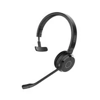 Jabra Headset Evolve 65 TE MS Teams - Mono Bluetooth On-Ear - Kopfhörer für Microsoft Teams, mit passiver Rauschunterdrückung und bis zu 30m Reichweite. Inklusive Bluetooth-USB-Adapter und Schutztasche für optimalen Gebrauch.